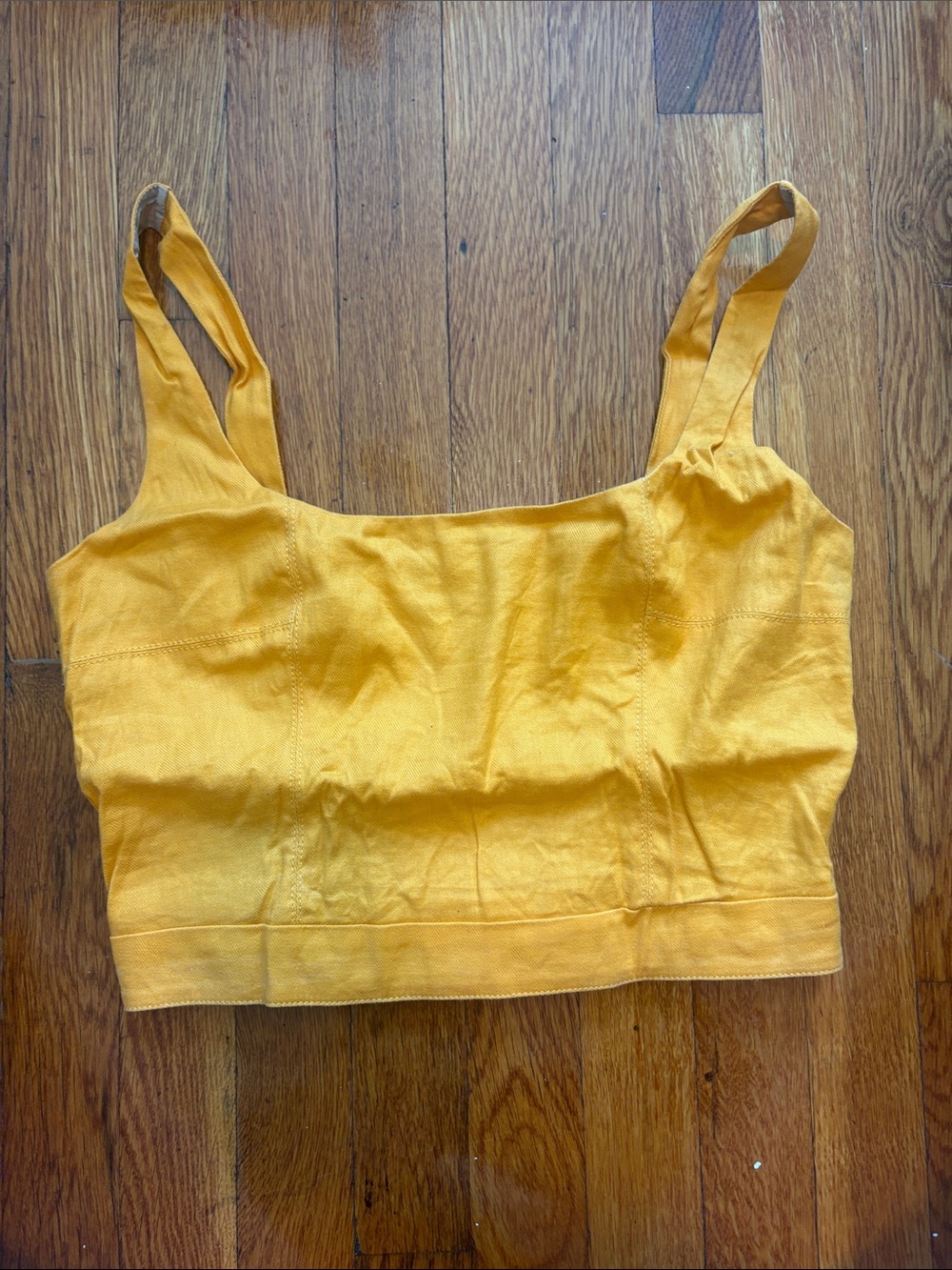 Banana Republic Mustard Yellow Cropped Tank
